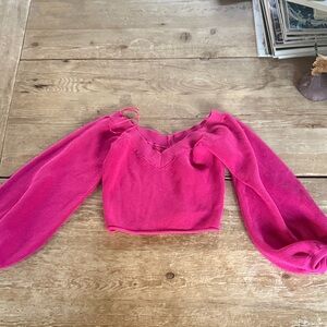 Zara Vibrant Pink Crop Top